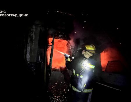 Під час пожеж на Кіровоградщині одна людина загинула, ще одна постраждала