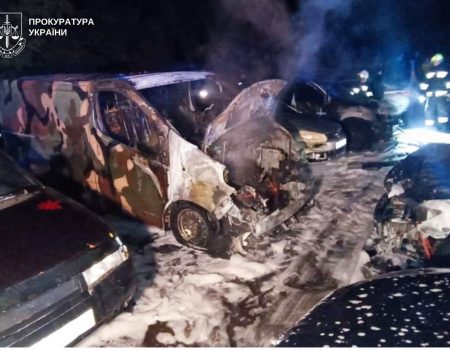 На Кіровоградщині в гаражі горіла автівка. ФОТО