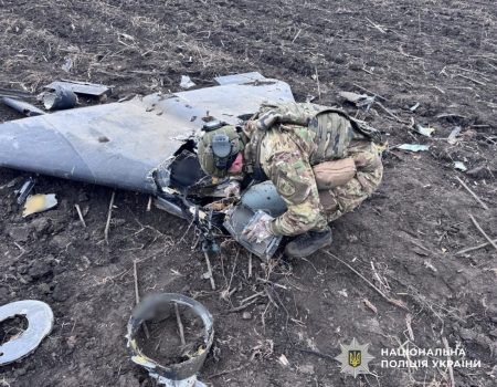 На Кіровоградщині вибухотехніки поліції знищили нерозірвану бойову частину ворожого безпілотника